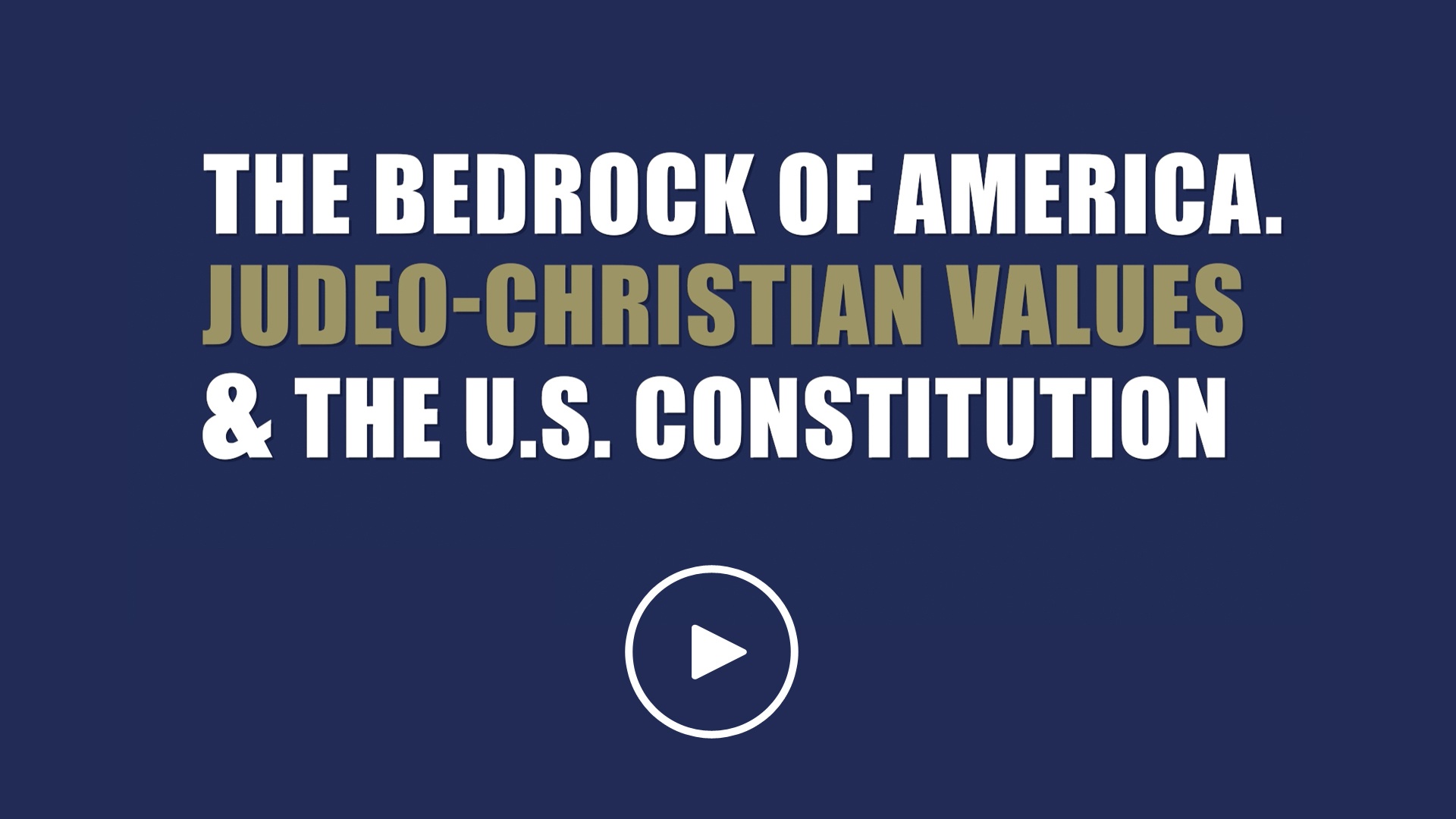 Judeo-Christian Values