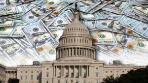 US Capital with money